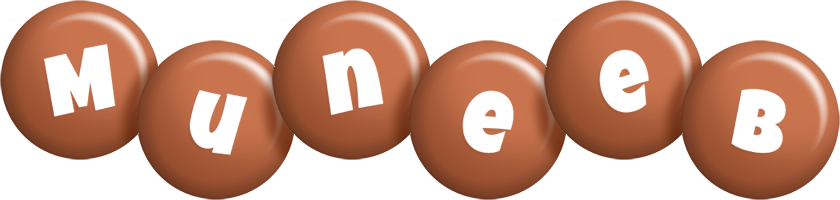 Muneeb candy-brown logo