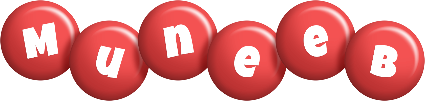 Muneeb candy-red logo