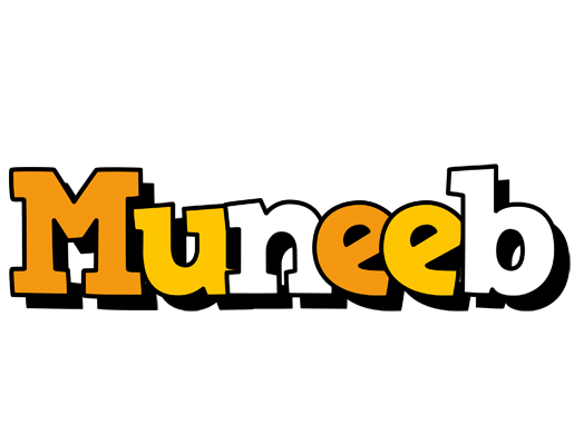 Muneeb cartoon logo