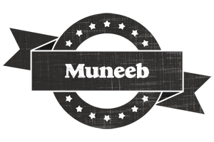 Muneeb grunge logo