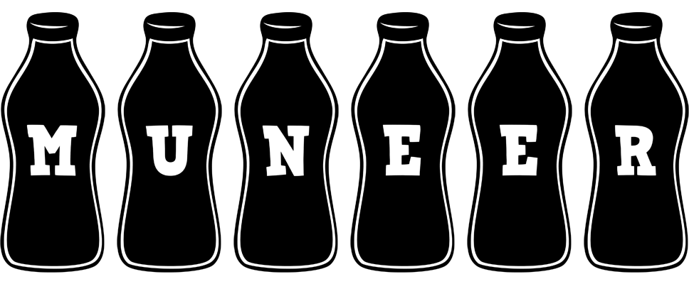 Muneer bottle logo