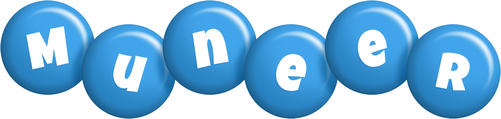 Muneer candy-blue logo