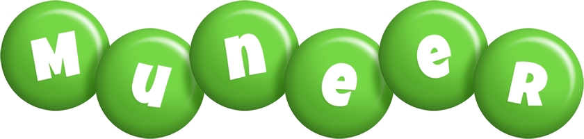 Muneer candy-green logo