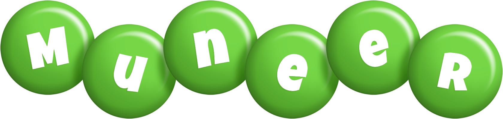 Muneer candy-green logo