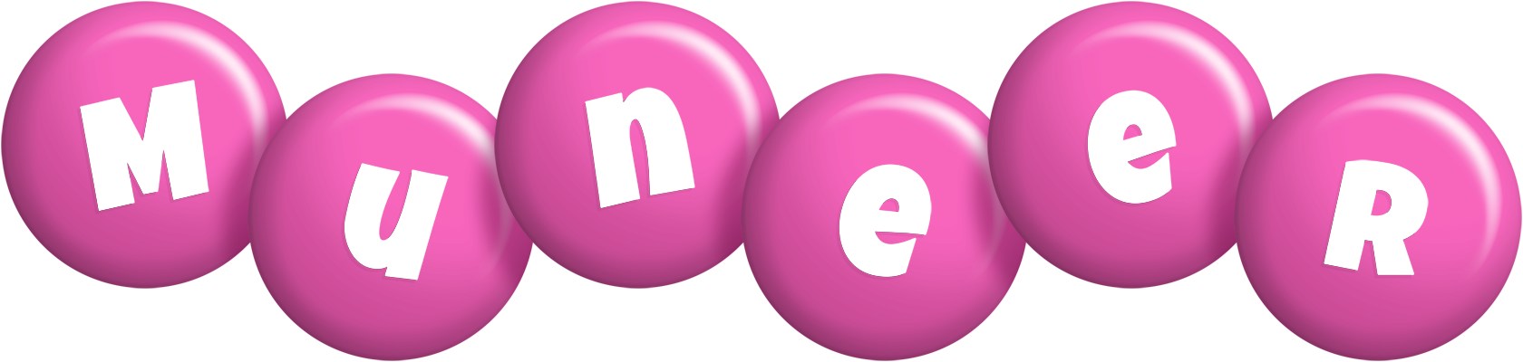 Muneer candy-pink logo
