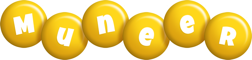Muneer candy-yellow logo
