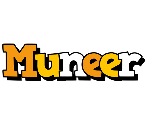 Muneer cartoon logo
