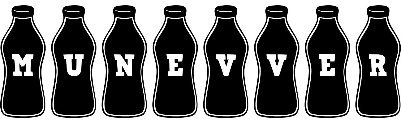 Munevver bottle logo