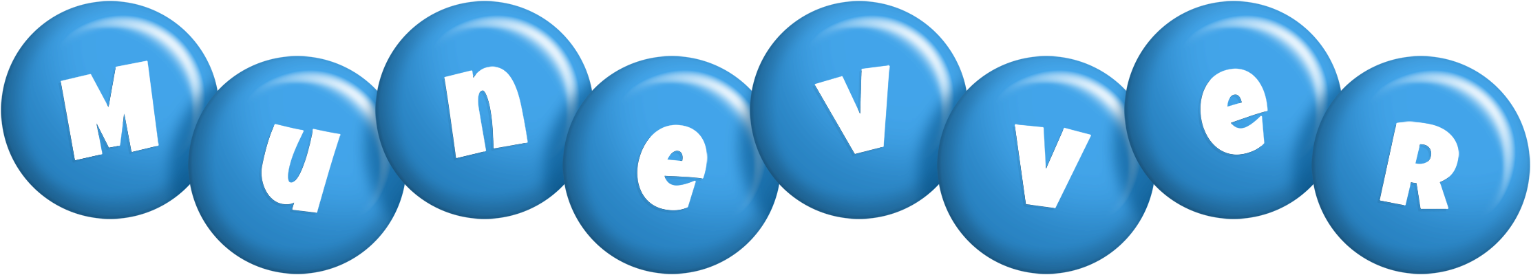 Munevver candy-blue logo