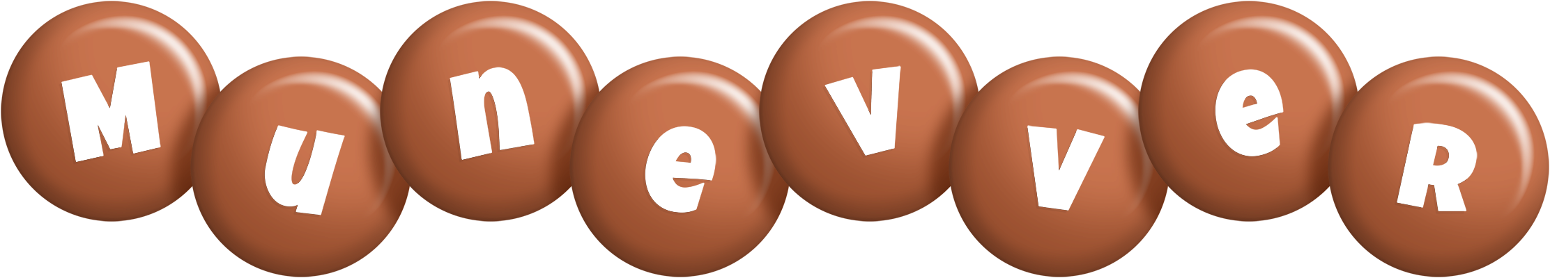 Munevver candy-brown logo