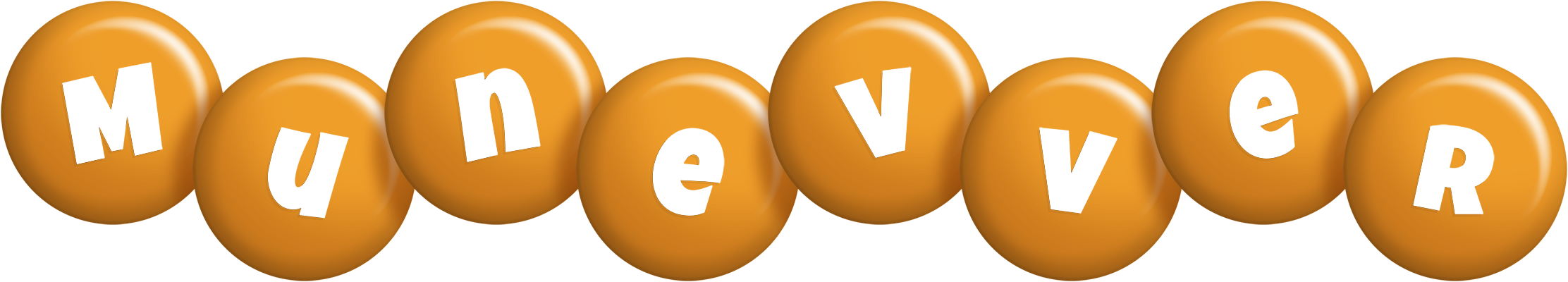 Munevver candy-orange logo