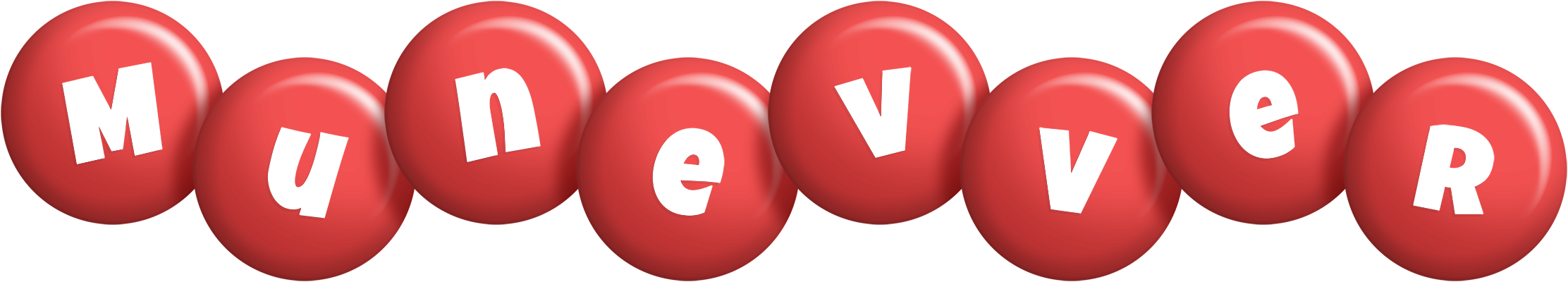 Munevver candy-red logo