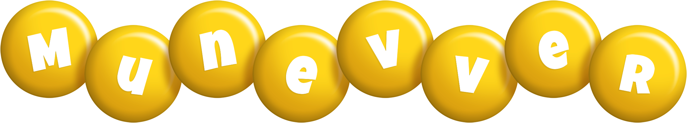Munevver candy-yellow logo