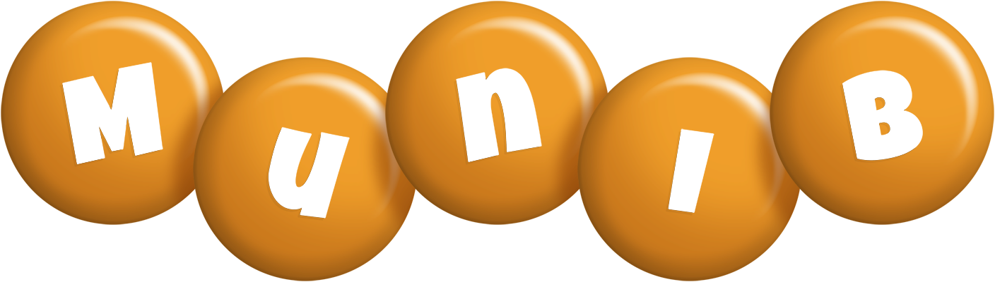 Munib candy-orange logo