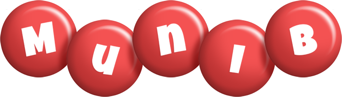 Munib candy-red logo