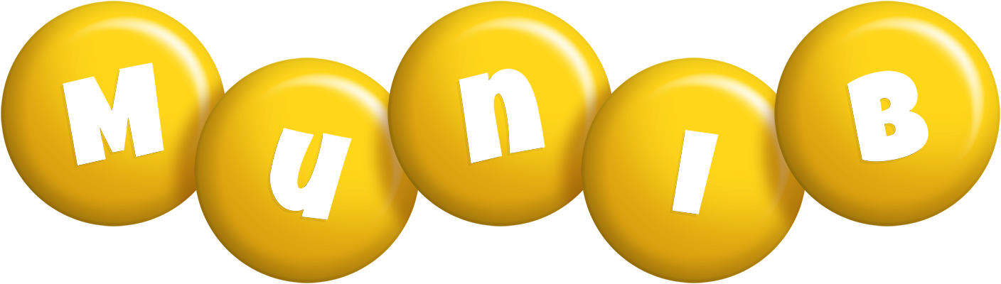 Munib candy-yellow logo