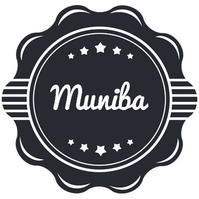 Muniba badge logo