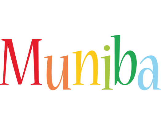 Muniba birthday logo