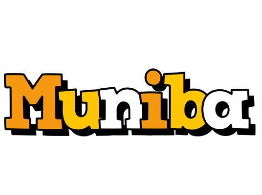 Muniba cartoon logo