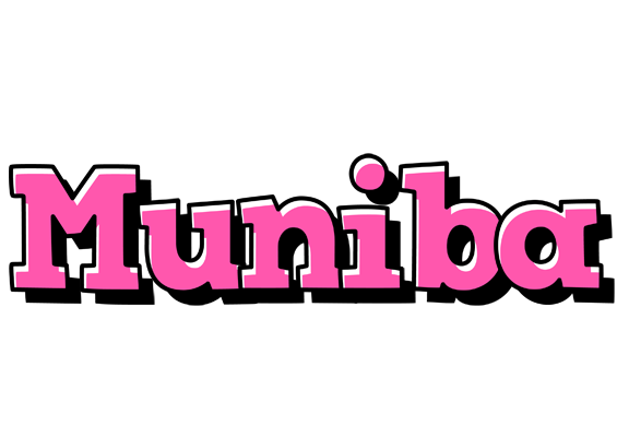 Muniba girlish logo