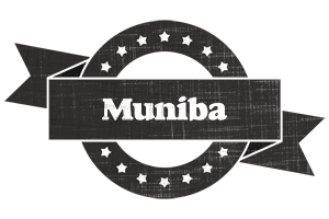 Muniba grunge logo