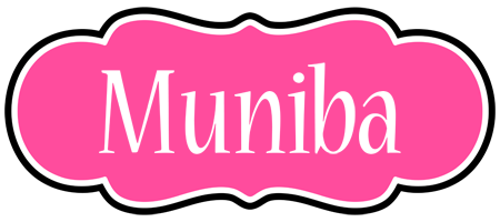 Muniba invitation logo