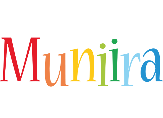 Muniira birthday logo