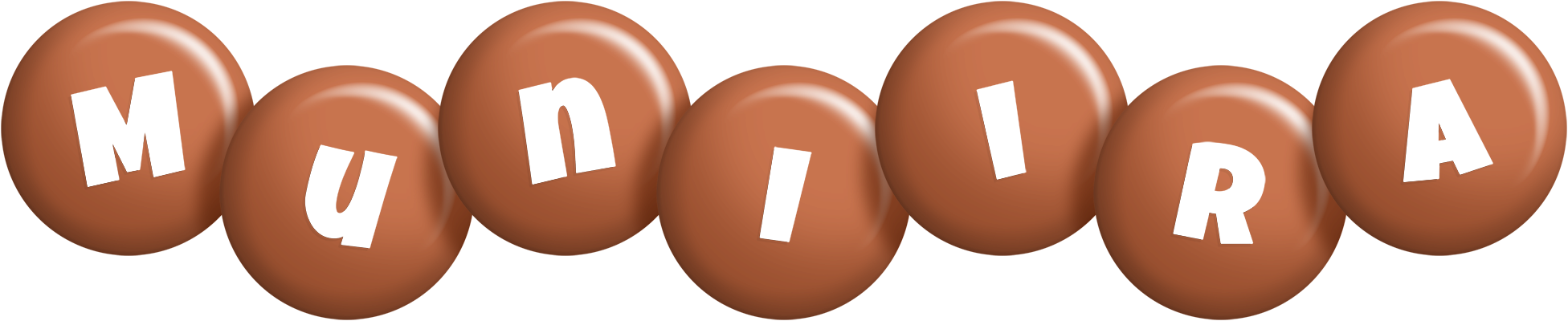 Muniira candy-brown logo