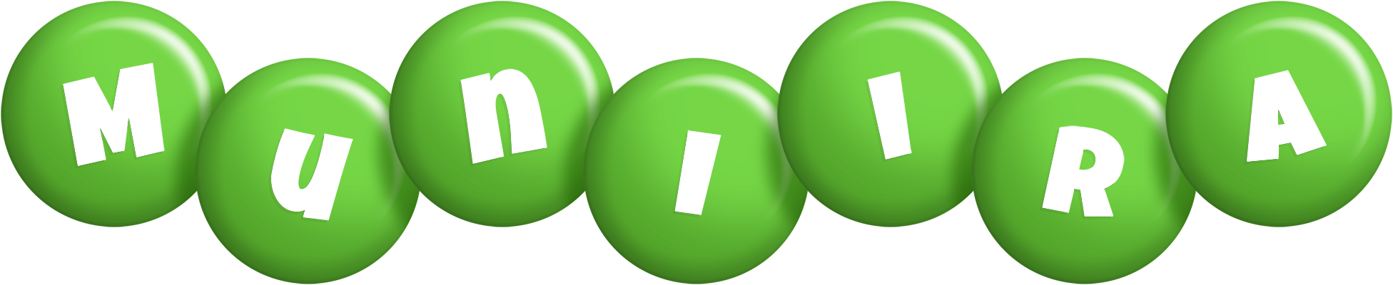 Muniira candy-green logo
