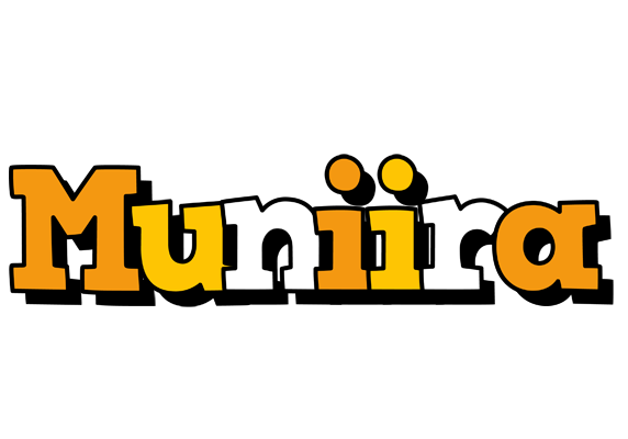 Muniira cartoon logo