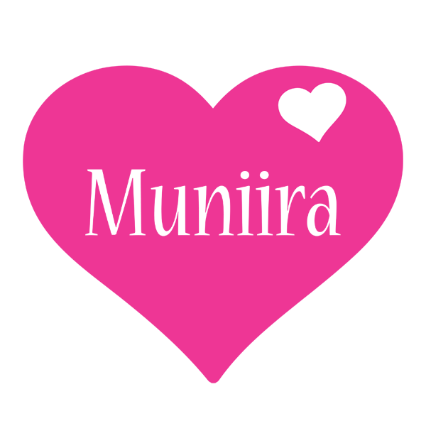 Muniira love-heart logo