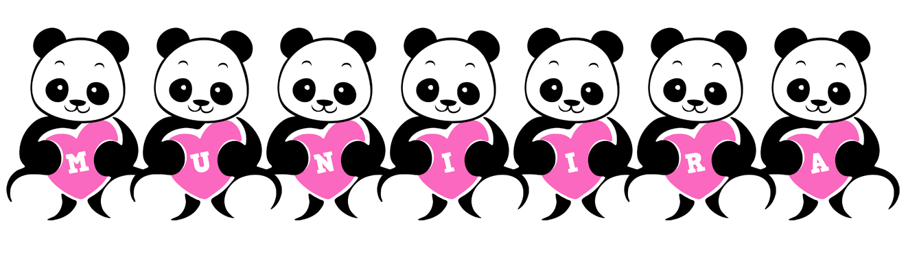 Muniira love-panda logo