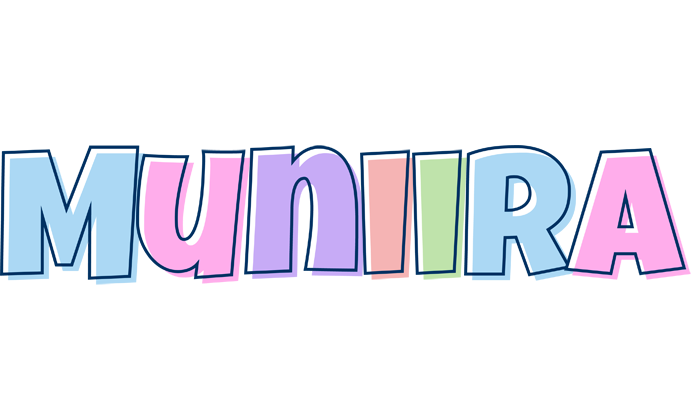 Muniira pastel logo