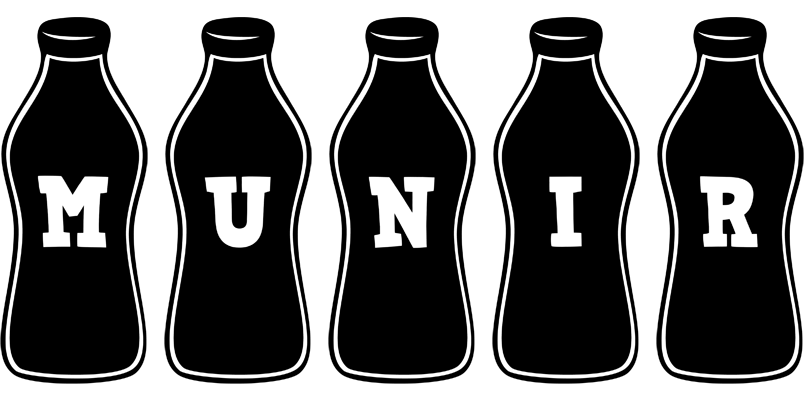 Munir bottle logo