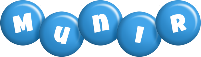 Munir candy-blue logo
