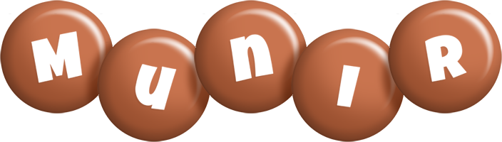 Munir candy-brown logo