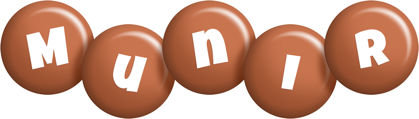 Munir candy-brown logo