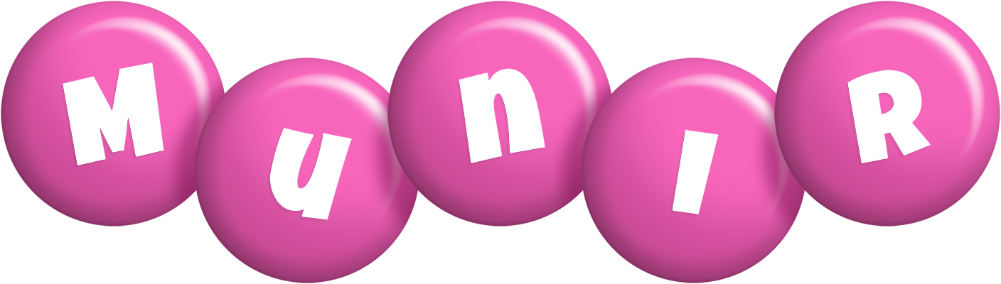 Munir candy-pink logo