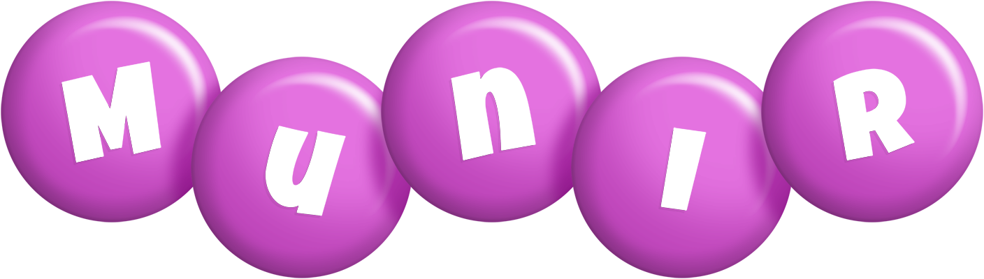 Munir candy-purple logo