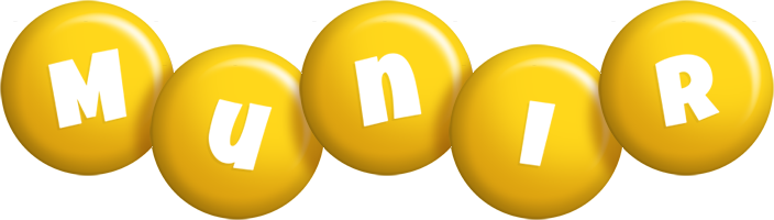 Munir candy-yellow logo