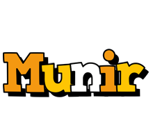 Munir cartoon logo