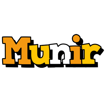 Munir cartoon logo