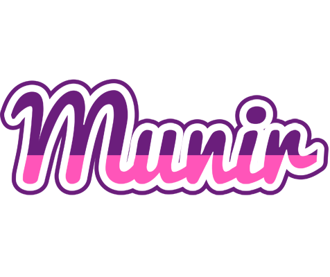 Munir cheerful logo