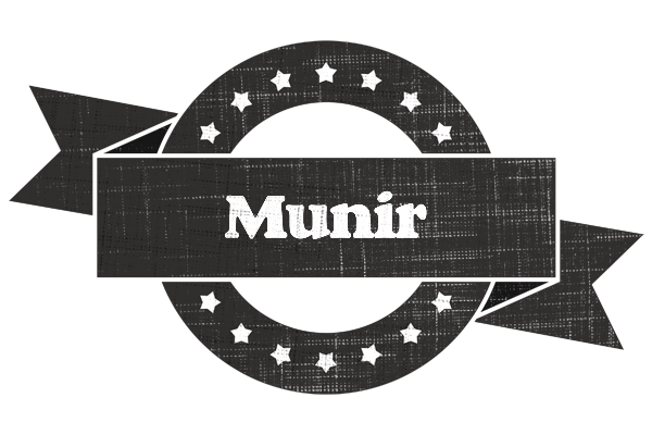 Munir grunge logo