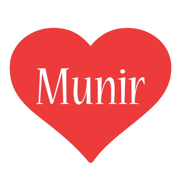 Munir love logo