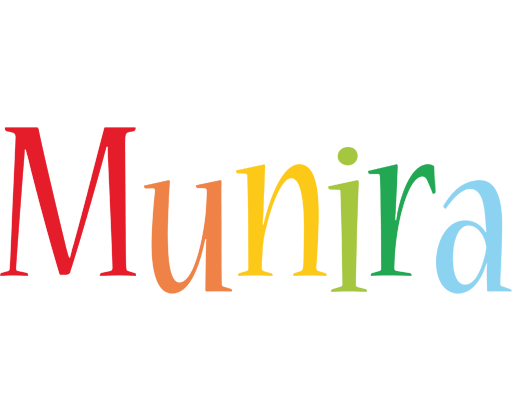 Munira birthday logo