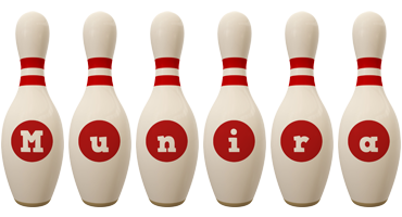 Munira bowling-pin logo