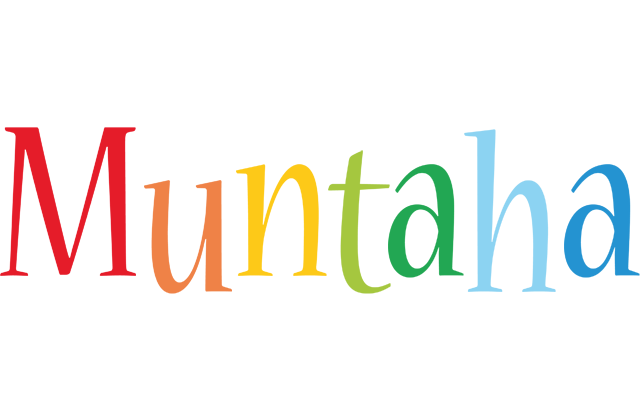Muntaha birthday logo