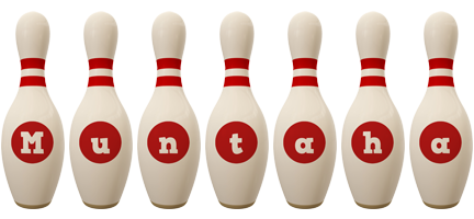 Muntaha bowling-pin logo