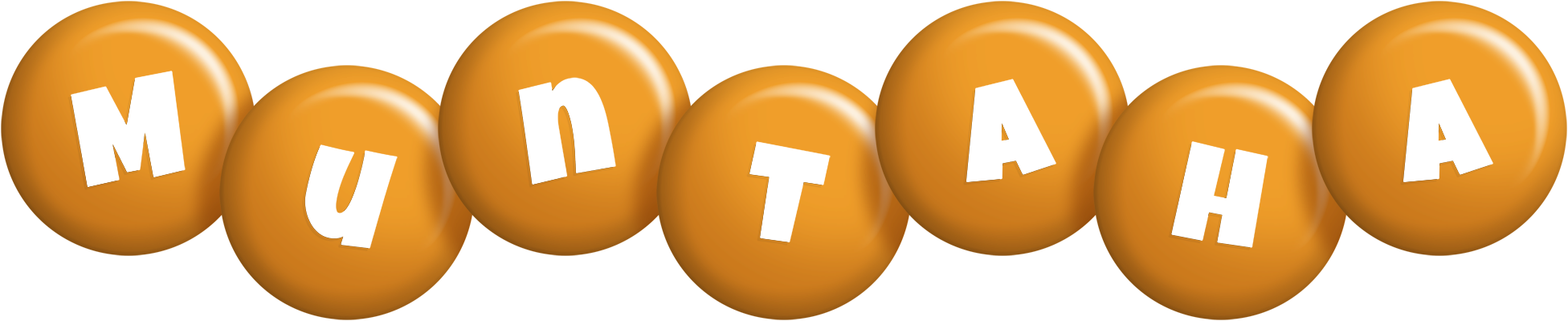 Muntaha candy-orange logo